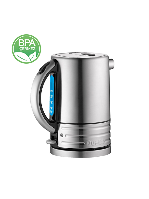 Dualit Architect 72935 Çelik 2300 W Kettle Gri