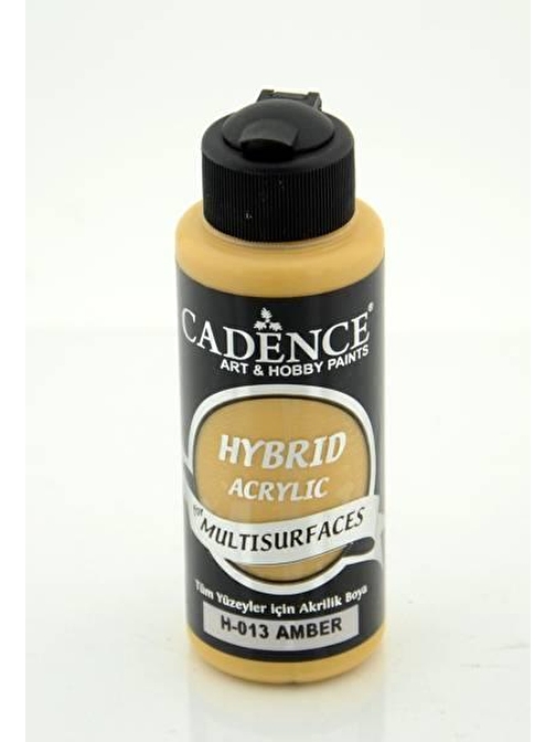 Cadence Hybrid Multisurface Su Bazlı Akrilik Boya 120 Ml Şişe 1 Adet H-013 Amber