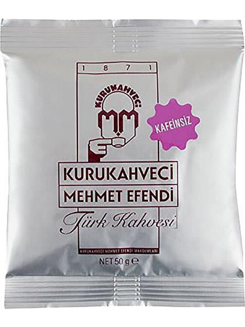 Kuru Kahveci Mehmet Efendi Kuru Kahveci Kafeinsiz Türk Kahvesi 50 gr