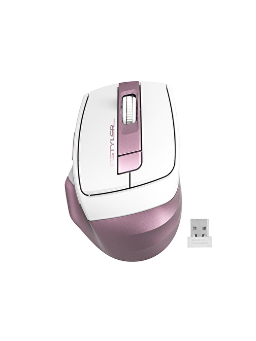 A4 Tech FG35 2000 DPI Nano Kablosuz 3D Pembe Optik Mouse