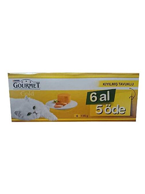 Gourmet Gold Tavuklu 6 Al 5 Öde 6X85 G