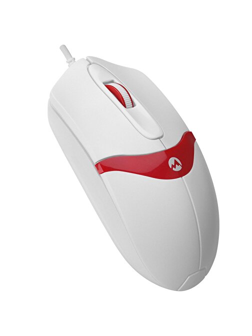 Everest SM-220 1200 DPI Kablolu 3D Kırmızı - Beyaz Optik Mouse