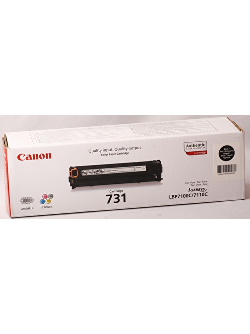 Canon CRG-731BK LBP7110 MF628-8230-8280 Uyumlu Doldurmalı Orjinal Siyah Toner 1.400 Sayfa