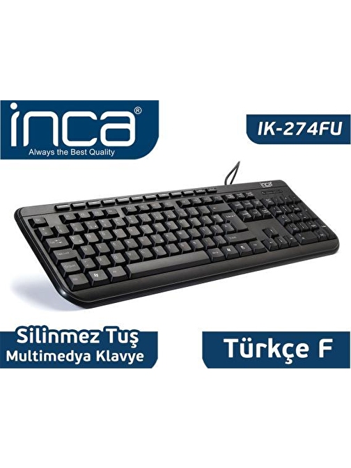 Inca IK-274FU Türkçe Q Kablolu Klavye