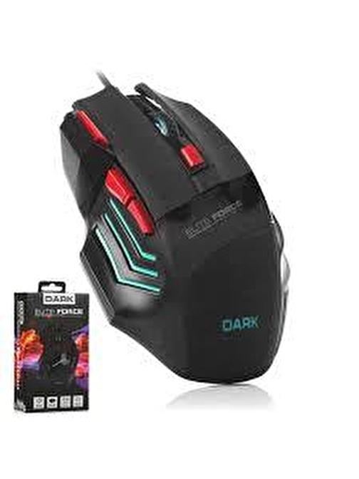 Dark Elite Force gm1000 Kablolu Kırmızı - Beyaz Mouse