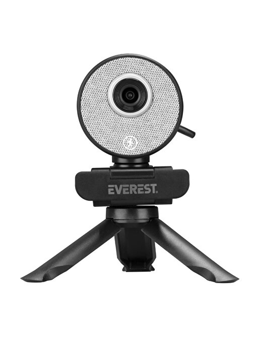 Everest Sc-Hd09 Full HD Auto Tracking Harekete Duyarlı Mikrofonlu Siyah Usb Pc Kamera 30 Fps Webcam