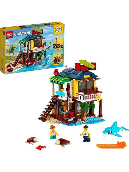 Lego Creator 3’ü 1 Arada Sörfçü Plaj Evi 564 Parça 31118