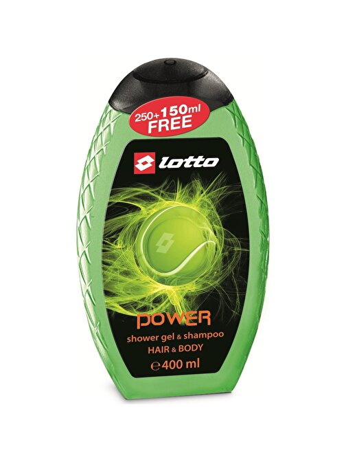 Lotto Power Erkek Shower Gel  Shampoo 400 ml