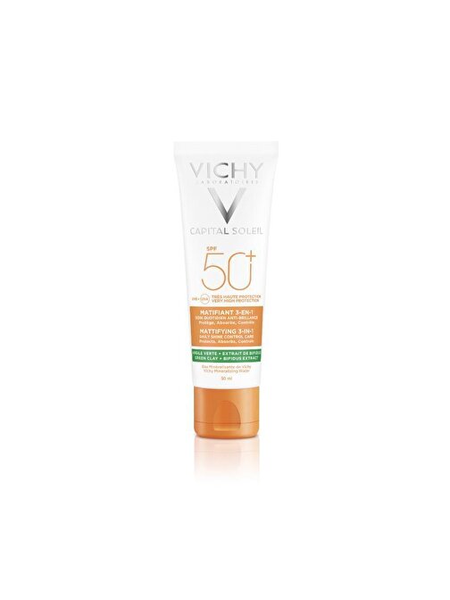 Vıchy Capital Soleil Mattifying 3-In-1 Daily Shine Control Care Spf50+ 50 ml