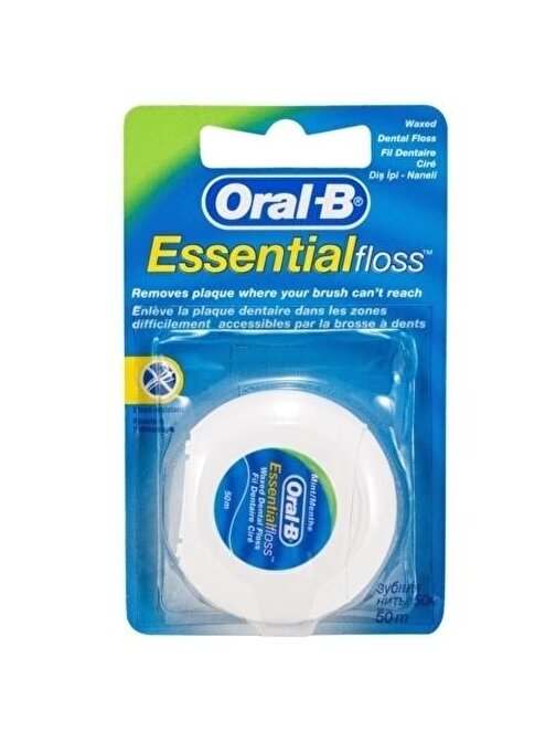 Oral-B Essential Floss Naneli Rulo Aromasız Diş İpi 50 m