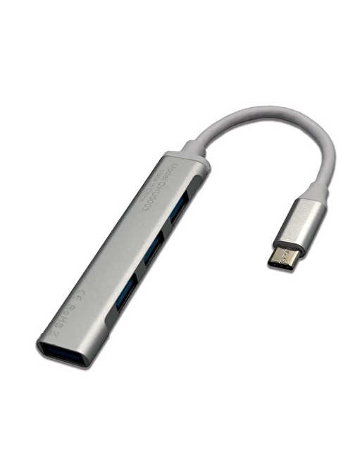 Dexim Dexim 4 Portlu USB 3.0 Kablosuz USB Usb Çoğaltıcı Gri