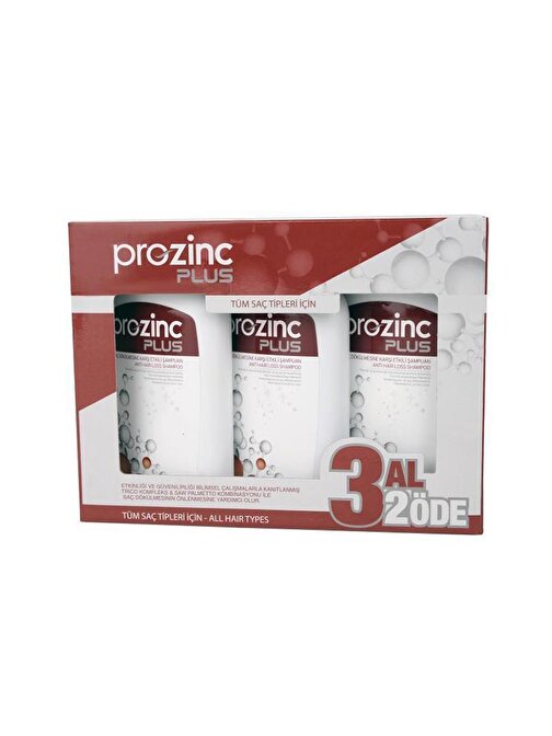Prozinc Plus Saç Dökülmesine Karşı Etkili Şampuan 3 x 300 ml