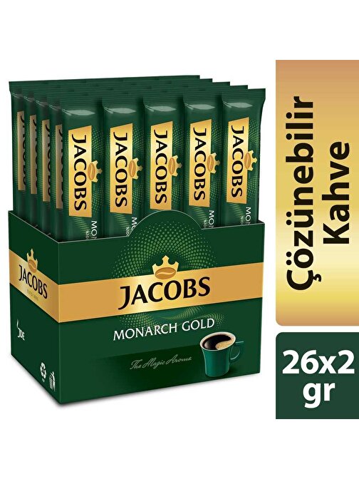Jacobs Monarch Gold Stick Kahve 26'lı Paket