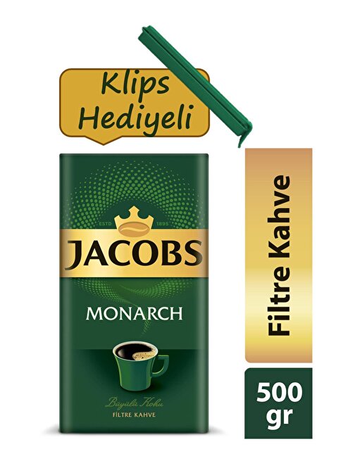 Jacobs Monarch Filtre Kahve 500 gr + Klips Hediyeli