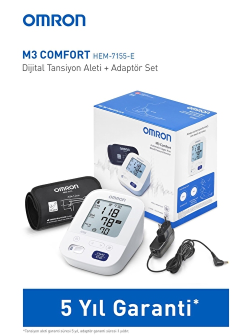 Omron M3 Dijital Tansiyon Aleti+Adaptör Set