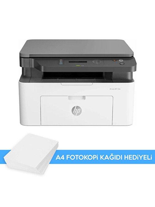 Hp Laser Mfp 135A 4Zb82A Lazer Yazıcı Sınırsız Chipli Ve Tam Dolu Pluscopy Tonerli