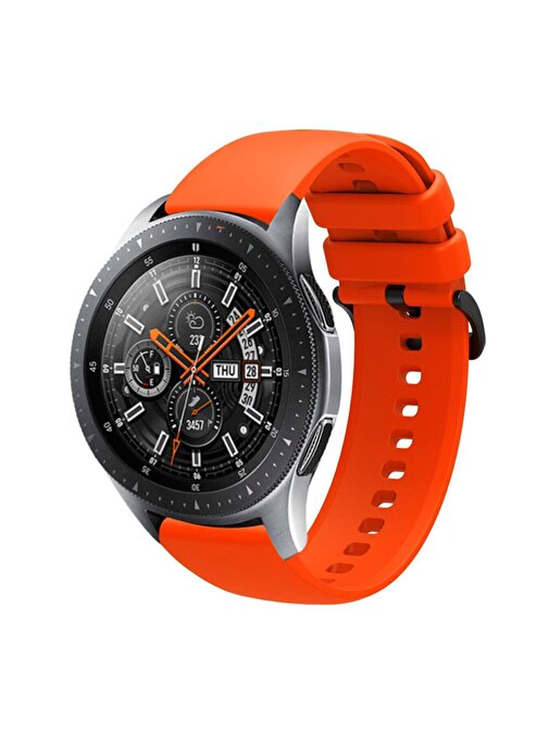 Coverzone Huawei Watch Gt 3 46 mm Termoplastik Perforated Akıllı Saat Kordonu Turuncu