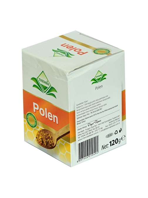 Themra Doğal Polen Arı Poleni Cam Kavanoz 120 Gr