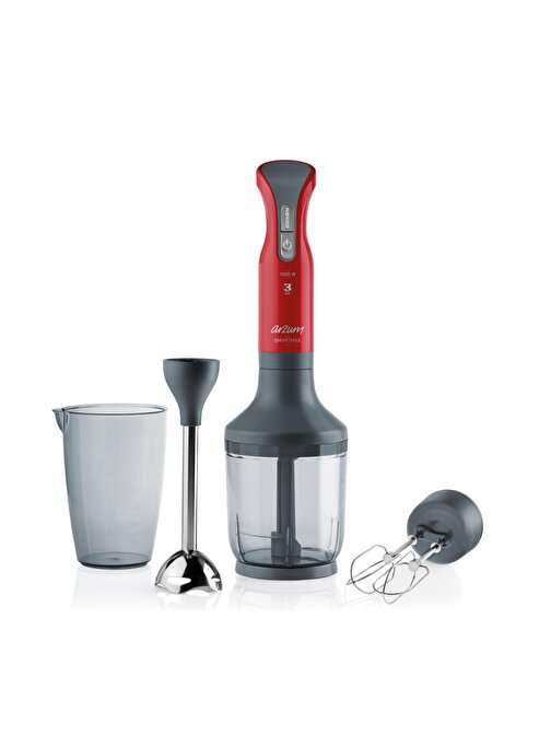 Arzum AR1025 Smartmax 1000 W Çoklu Blender Seti Kırmızı