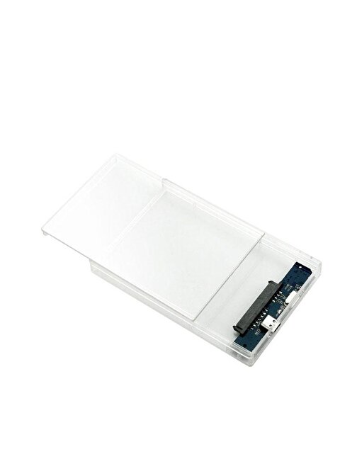 2.5 inç Usb 2.0 Sata Ssd Harddisk Hdd Harici Kutu Şeffaf DD-115T