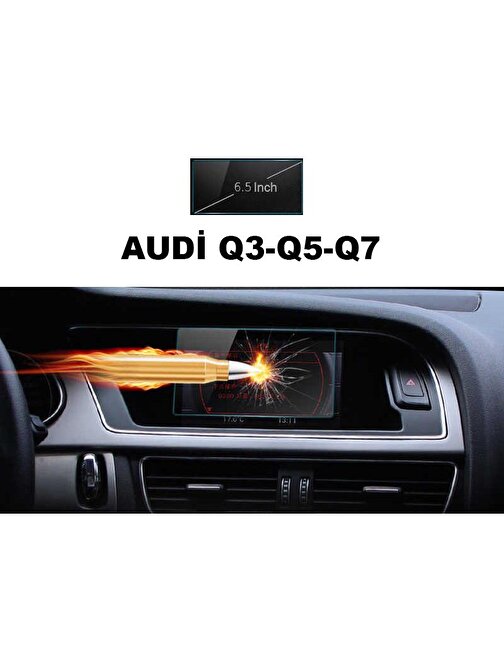 Audi Q3 Q5 Q7 2013-2017 6.5inç Navigasyon Temperli Ekran Koruyucu