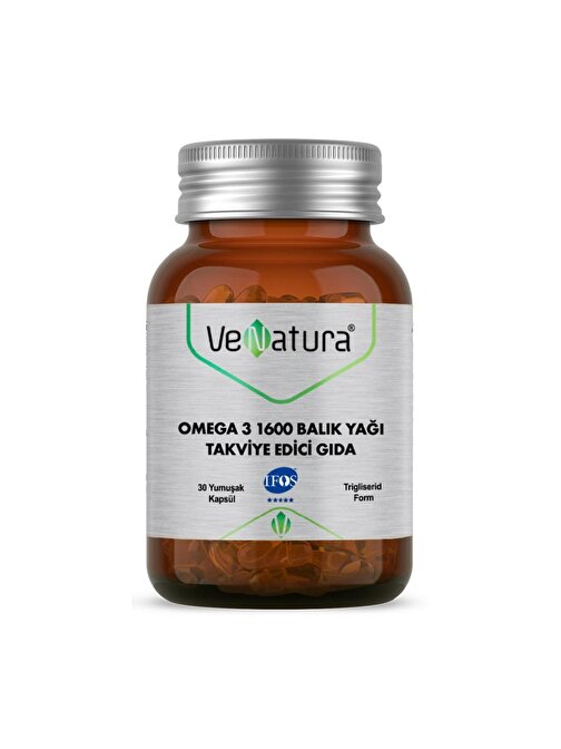 Venatura Omega 3 1600 Balık Yağı Takviye Edici Gıda
