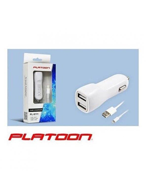 Platoon Platoon Pl-9111 Çakmak İphone Usb 2.1A/1A