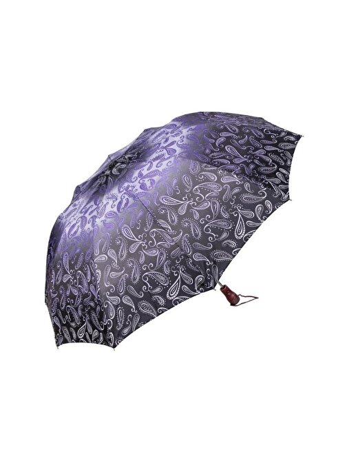 Snotline Kadın 10 Çelik Telli Şemsiye Büyük Boy Ahşap Saplı