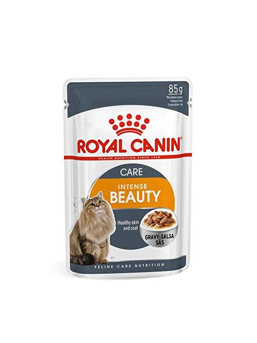Royal Canin Intense Beauty gravy Adult Yetişkin Kedi Konservesi Pouch 6 Adet 85 gr
