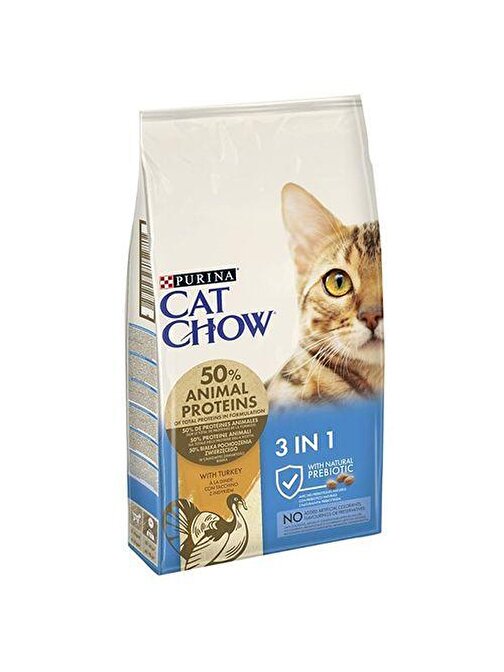 Cat Chow 3in1 Hindili Yetişkin Kedi Maması 15 Kg