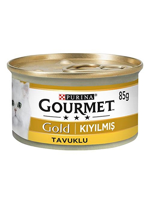 Gourmet Gold Kıyılmış Tavuklu Yetişkin Kedi Konservesi 12 Adet 85 gr