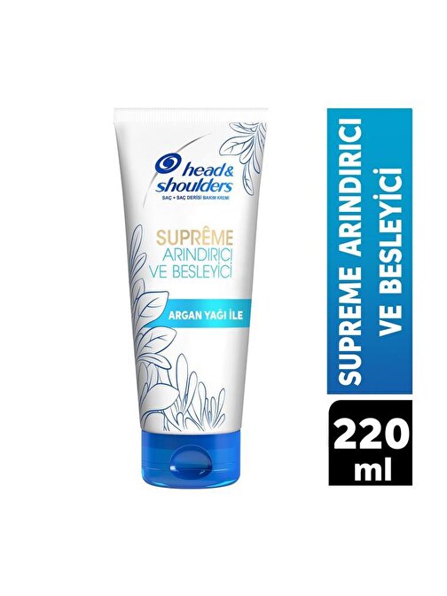 Head & Shoulders Supreme Arındırıcı Besleyici Argan Yağı Saç Kremi 220 ml