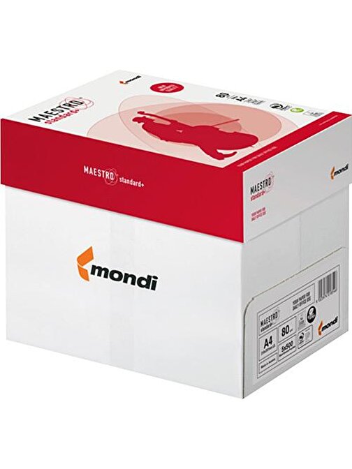 Mondi Maestro A4 Fotokopi Kağıdı 80Gr 1 Koli 5 Paket 2500 Sayfa