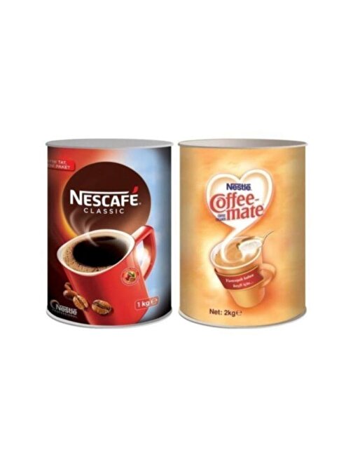 Nescafe Classic Kahve 1 Kg + Coffee Mate 2 Kg
