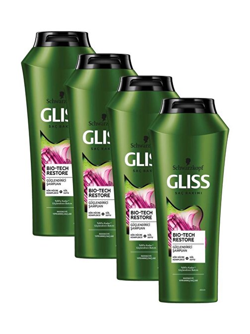 Gliss Bio-tech Güçlendirici Şampuan 500 ml 4 Adet