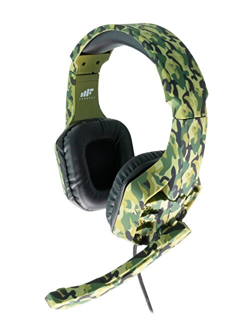 Mf Product Strike 0541 Kablolu Kulak Üstü Kamuflajlı Gaming Kulaklık Yeşil