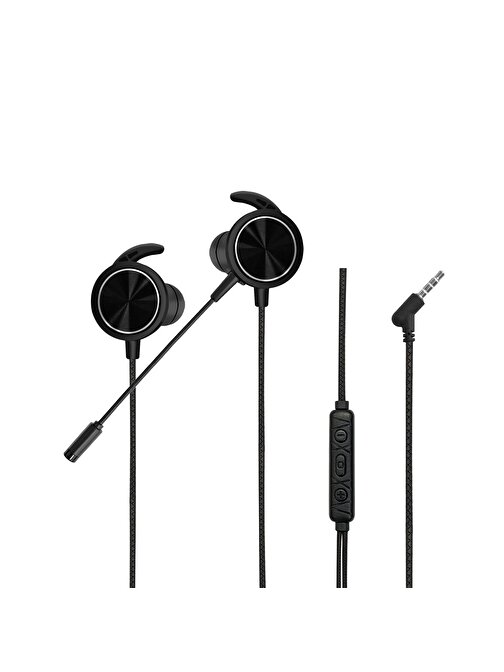 Mf Product Strike 0642 Mikrofonlu Kablolu Kulakiçi Oyuncu Kulaklığı Siyah