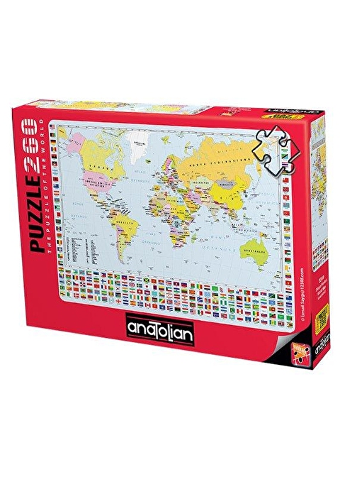 Anatolian 3319 Dünya Haritası 260 Parça Puzzle