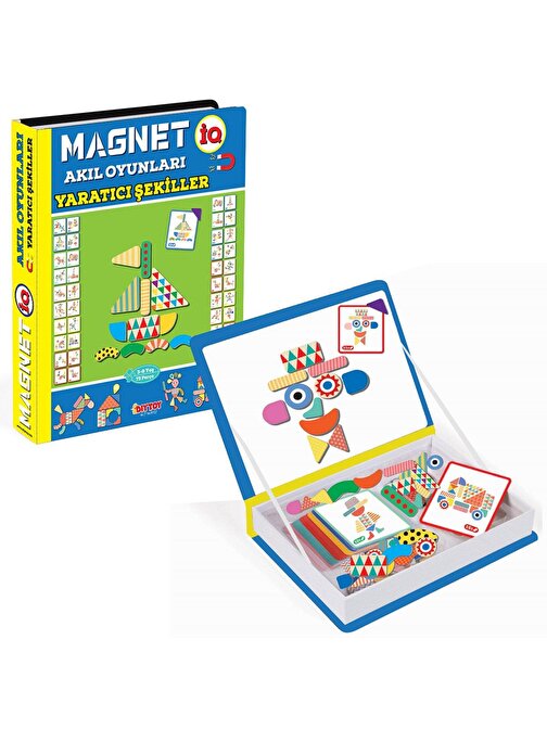 Dıytoy - Taba Grup 1550 Magnet Akıl Oyunları - Yaratıcı Şekiller 3-8 Yaş