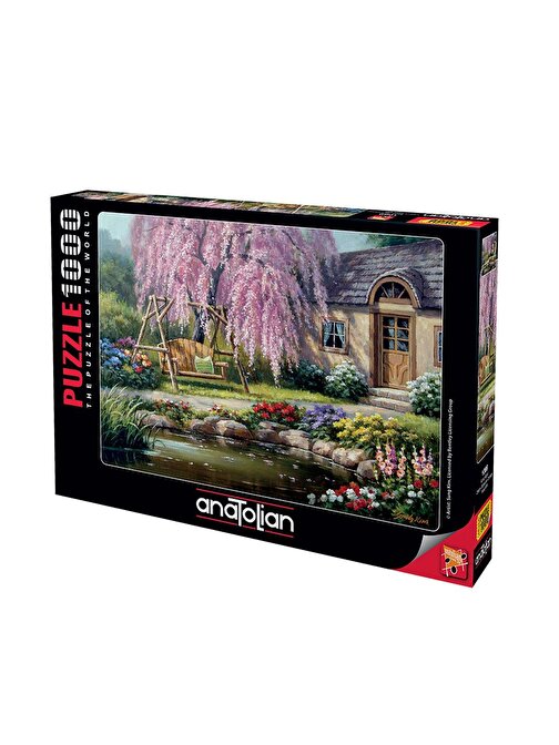 Anatolian 1089 Kiraz Ağacı Cherry Blossom Cottage 1000 Parça Puzzle