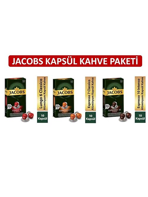 Jacobs Kapsül Kahve Paketi Kahve Makinesi Uyumlu