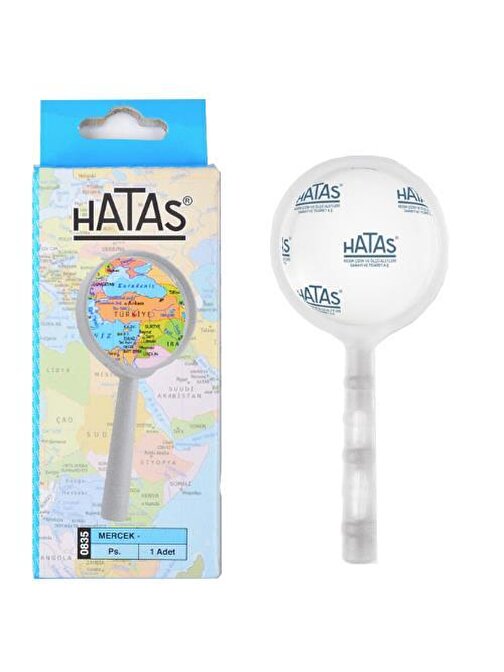 Hatas 0837 60 mm Plastik El Tipi Büyüteç Mercek