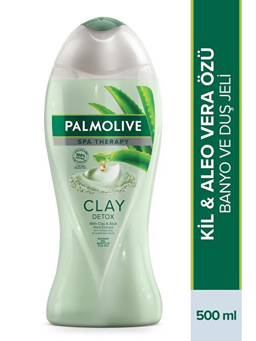 Palmolive Spa Therapy Clay Detox Kil Ve Aloe Vera Özü Banyo Ve Duş Jeli 500 ml