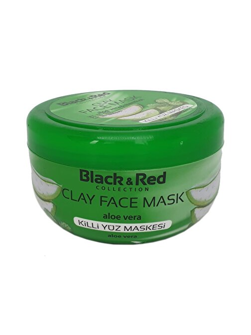 Black & Red Tüm Cilt Tipleri Canlandırıcı Alkol İçermeyen Kil Maske Mentol Kavanoz 400 gr