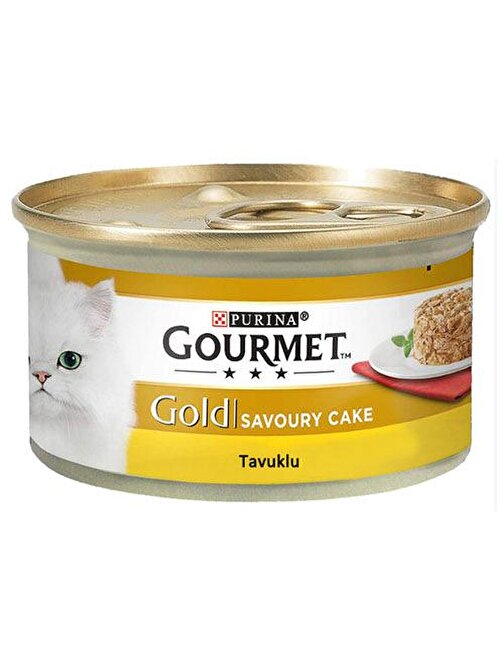 Gourmet Gold Savoury Cake Tavuklu Yetişkin Kedi Konservesi 6 Adet-85 gr