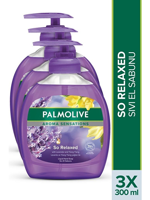 Palmolive Aroma Sensations So Relaxed Ylang Ylang Öz Yağı Ve İris Özü İle Sıvı El Sabunu 3 x 300 ml