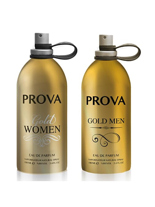 Prova Gold Women Ve Gold Men Kadın Ve Erkek Parfüm Edp 2 X100 Ml