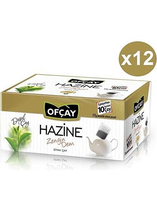 Ofçay Hazine Zengin Dem Demlik Poşet Çay 30 x 15 gr x 12 Paket