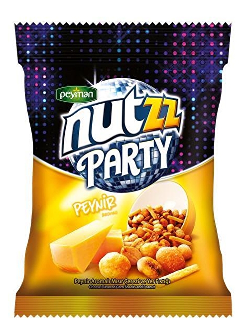 Peyman Nutzz Party Mix Peynir Aromalı Mısır Çerezi Ve Yer Fıstığı 90 Gr