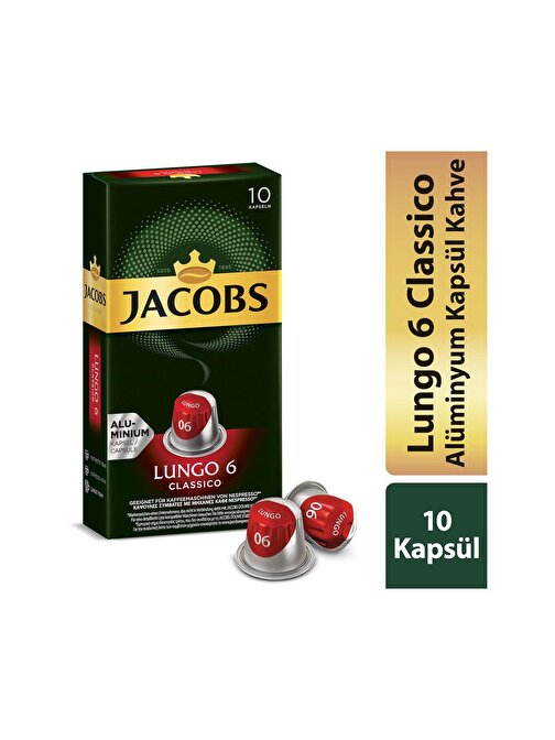 Jacobs Capsule Lungo 6 Classico 52 G